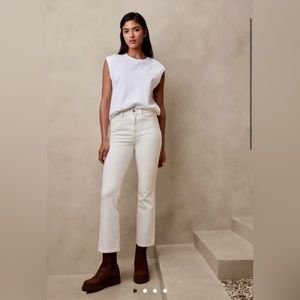 NWOT Banana Republic, high rise, cropped denim 30 long